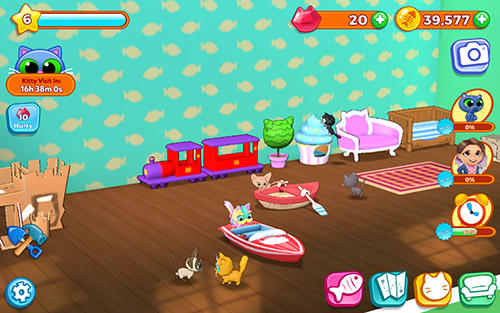 Gameplay screenshot from kitty keeper cat collector for Android