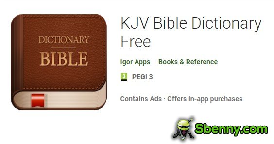 dictionnaire biblique kjv gratuit