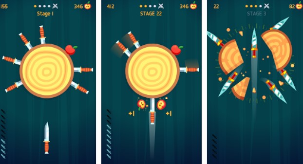 Gameplay screenshot from knife hit for Android