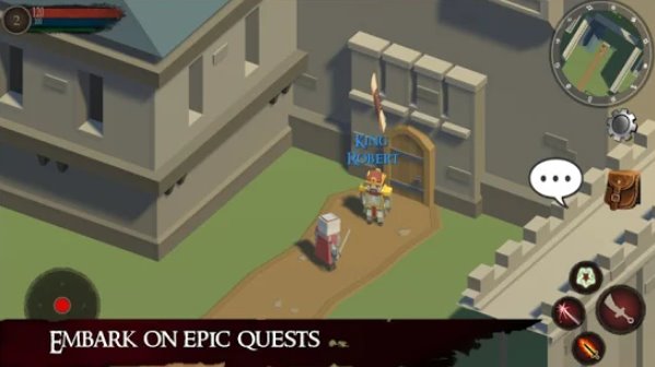 Gameplay screenshot from knight life medieval fantasy rpg for Android
