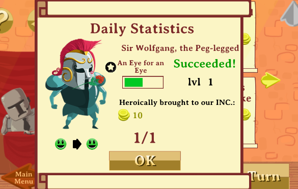 Gameplay screenshot from knights inc for Android