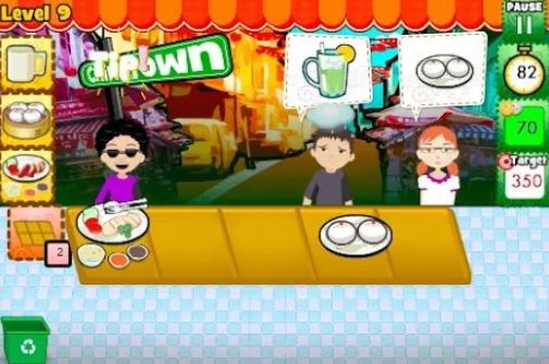 Gameplay screenshot from kopi tiam cooking asia for Android