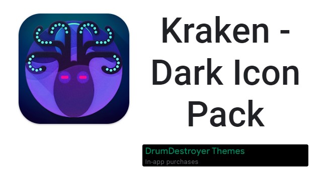 paquete de iconos oscuros de kraken