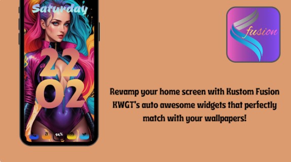Gameplay screenshot from kustom fusion kwgt for Android