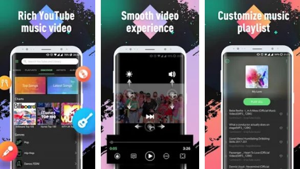 Gameplay screenshot from lark player youtube music and free mP3 top player for Android