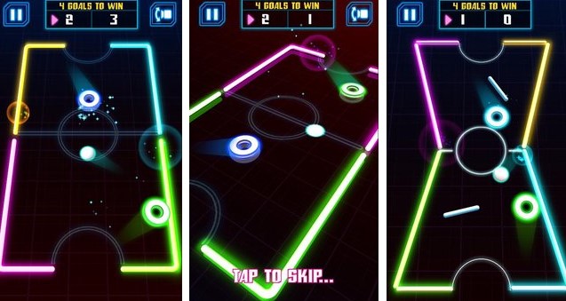 Gameplay screenshot from laser hockey 3d for Android