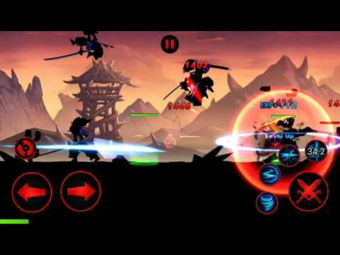 Gameplay screenshot from league of stickman 2017 for Android