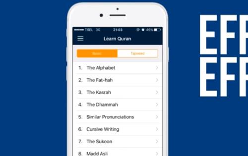 Gameplay screenshot from learn quran for Android