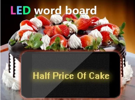 led word board panel display marquee scrolled panel MOD APK Android