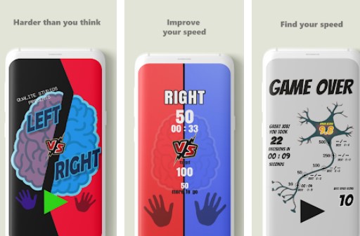 Gameplay screenshot from left vs right brain exercise game pro for Android