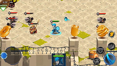 Gameplay screenshot from legend guardians mighty heroes action rpg for Android