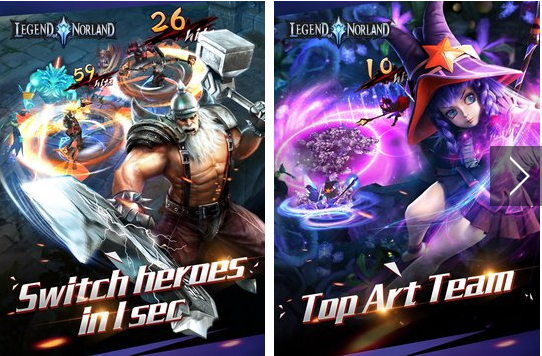 Gameplay screenshot from legend of norland epic arpg for Android