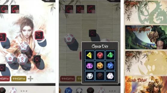 Gameplay screenshot from legend of the five rings dice for Android