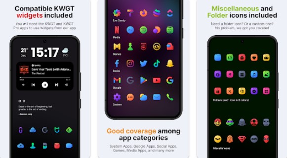 lena icon pack iconos de glifos MOD APK Android