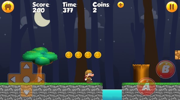 Gameplay screenshot from leo s super world jungle adventure for Android