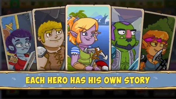 Gameplay screenshot from let s journey idle clicker rpg for Android