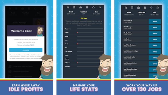 Gameplay screenshot from life simulator 3 real life for Android