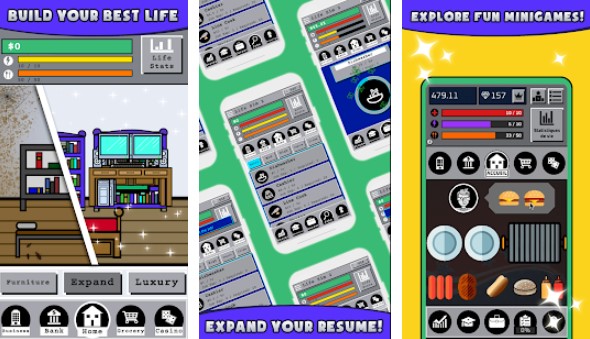 Gameplay screenshot from life simulator best life for Android