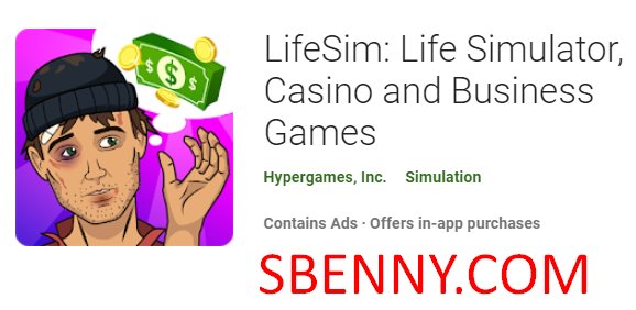 simulador de vida lifesim jogos de cassino e de negócios