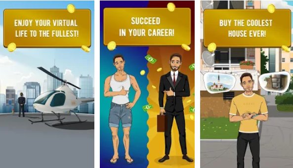 Gameplay screenshot from lifesim life simulator casino and business games for Android
