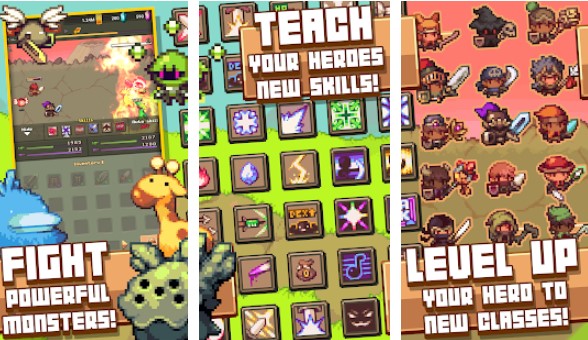 Gameplay screenshot from linear quest battle idle hero for Android