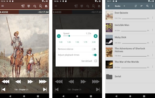 Gameplay screenshot from listen audiobook player for Android