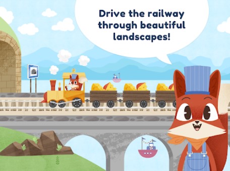 Gameplay screenshot from little fox train adventures for Android