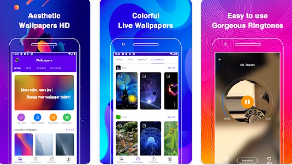 live wallpapers hd and ringtones MOD APK Android