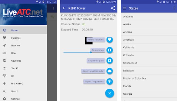 Gameplay screenshot from liveatc for android for Android