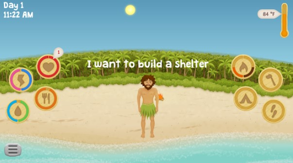 Gameplay screenshot from living wild island survival for Android