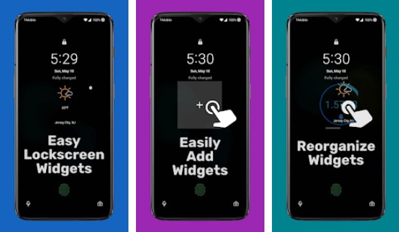 Gameplay screenshot from lockscreen widgets for Android