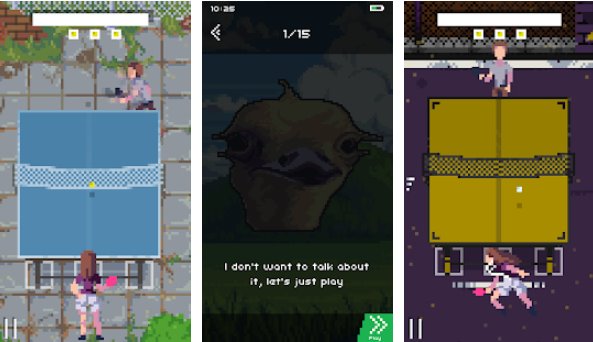 Gameplay screenshot from lofi ping pong for Android