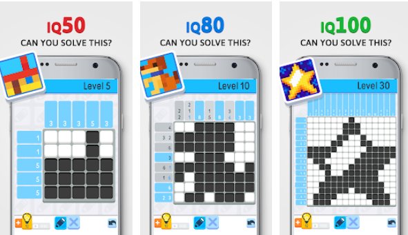 Gameplay screenshot from logic pic picture cross and nonogram puzzle for Android