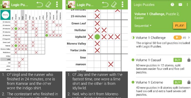 Gameplay screenshot from logic puzzles brain fun for Android