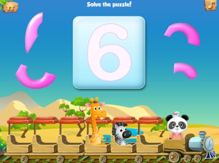 Gameplay screenshot from lola s math train for Android