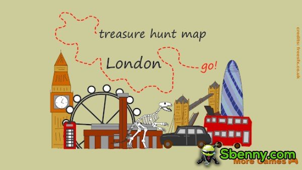 Carte de la chasse au trésor de Londres