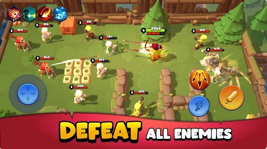 Gameplay screenshot from loot heroes fantasy co op rpg for Android