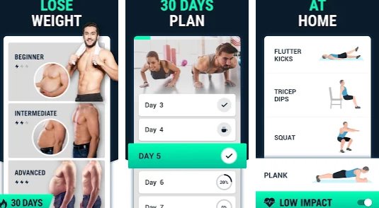 30일 안에 남성 체중 감량을 위한 체중 감량 앱 MOD APK Android
