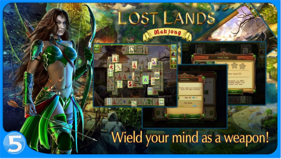 Gameplay screenshot from lost lands mahjong premium for Android