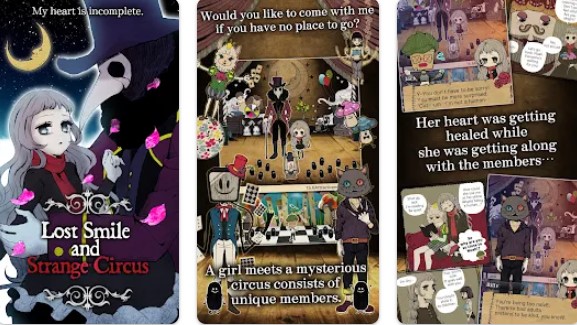 Gameplay screenshot from lost smile and strange circus for Android
