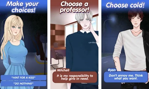 Gameplay screenshot from love is forbidden romance games free story for Android
