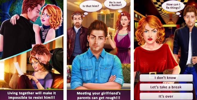 Gameplay screenshot from love story games neighbor romance for Android