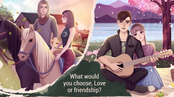 Gameplay screenshot from love story games teenage drama for Android
