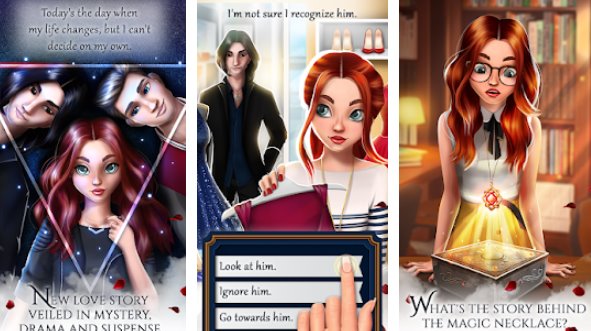 Gameplay screenshot from love story games vampire romance for Android