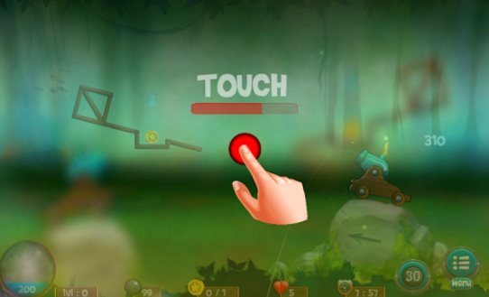 Gameplay screenshot from lucky sshot cannon aim pro for Android