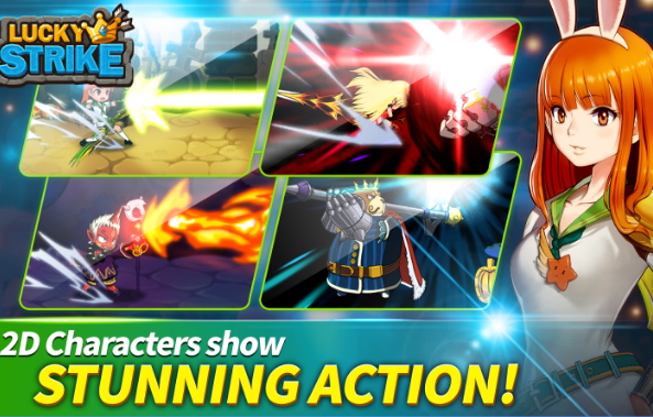 Gameplay screenshot from luckystrike slotmachine rpg for Android