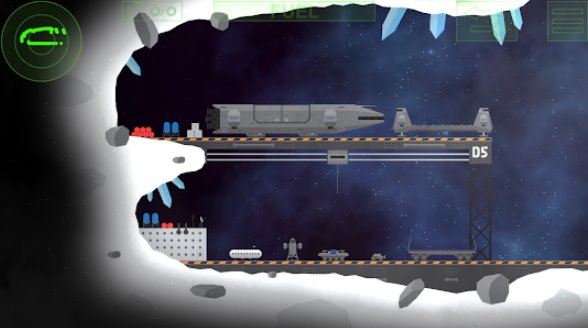 Gameplay screenshot from lunar rescue mission pro for Android