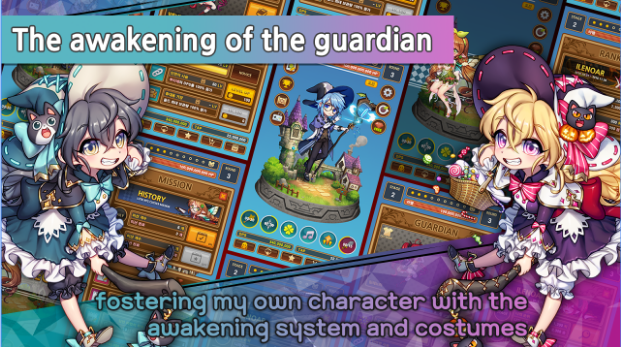 Gameplay screenshot from lutie rpg clicker for Android