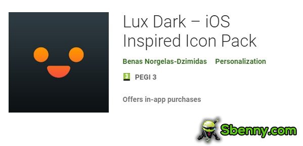 pack d'icônes inspiré de lux dark ios