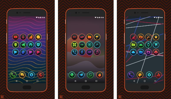 lux dark ios ispirato icon pack MOD APK Android